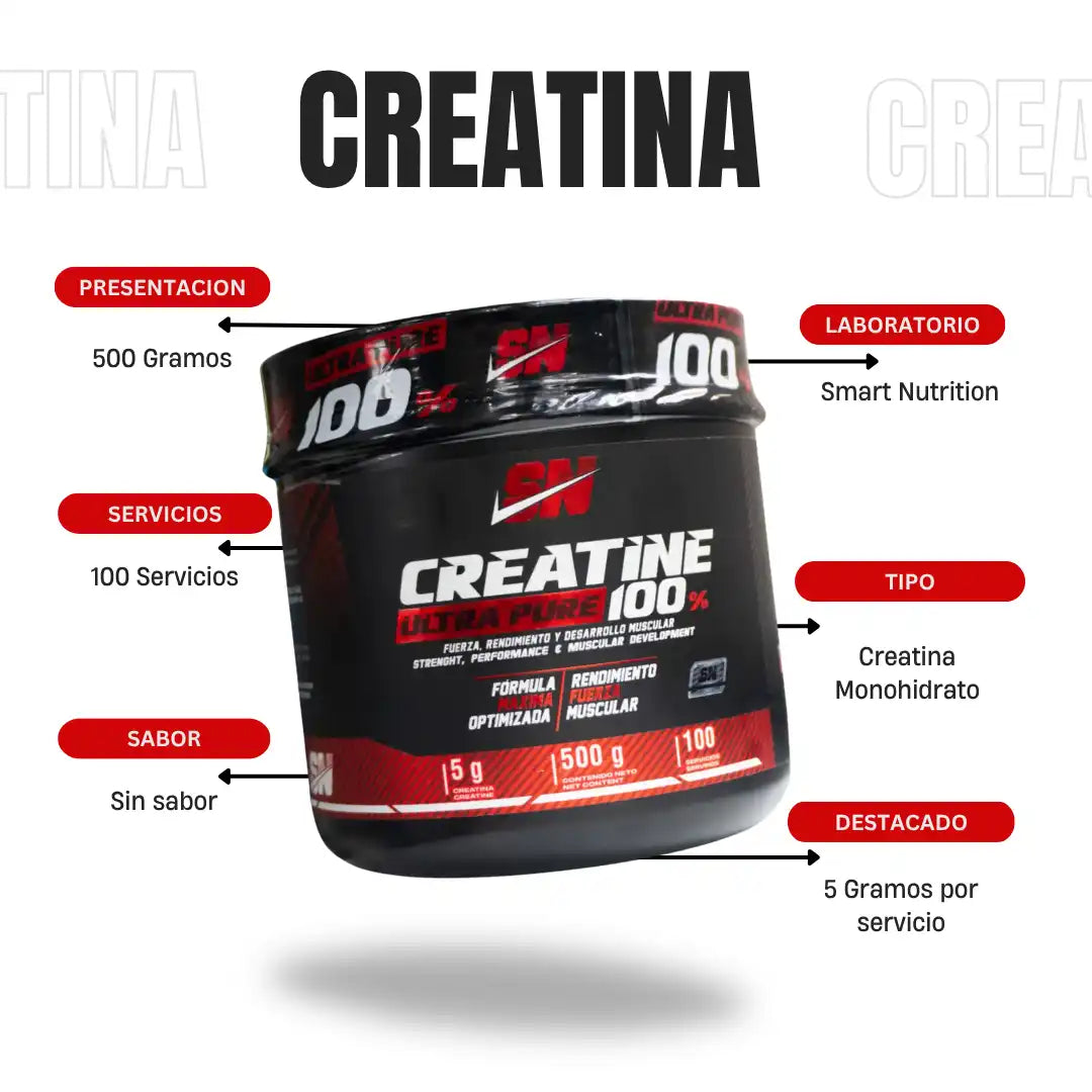 Creatina Ultra Pure Iron Nutrition 100 servicios