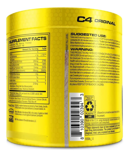 PRE ENTRENO - C4 ORIGINAL X 30 SERVICIOS